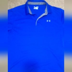 Mens XL Under Armour polo blue